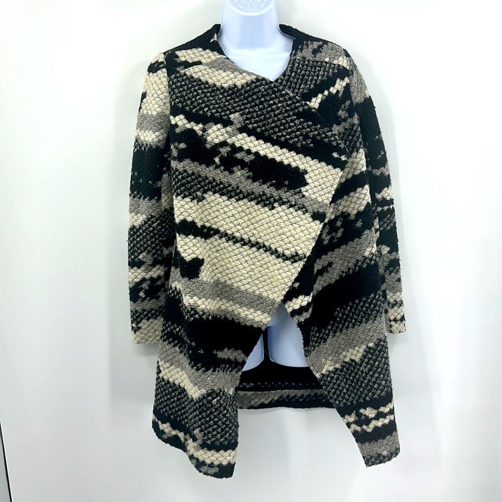 Guest Editor Knitted Wool Blend‎ Cardigan Sweater Jacket Sz XS